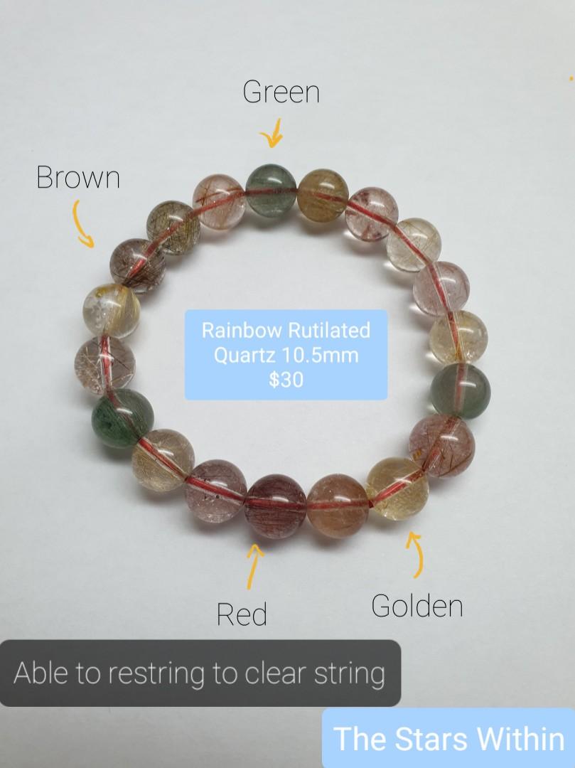 Rainbow quartz hotsell bracelet