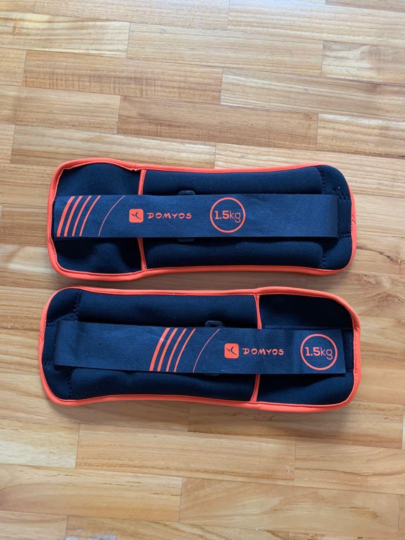 Decathlon ankle and wrist weights, Sports Equipment, Exercise & Fitness