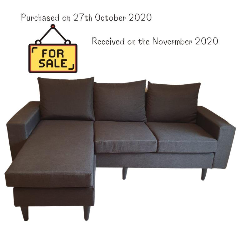 Ejiro II Lshape Sofa Forty Two, Furniture & Home Living, Furniture