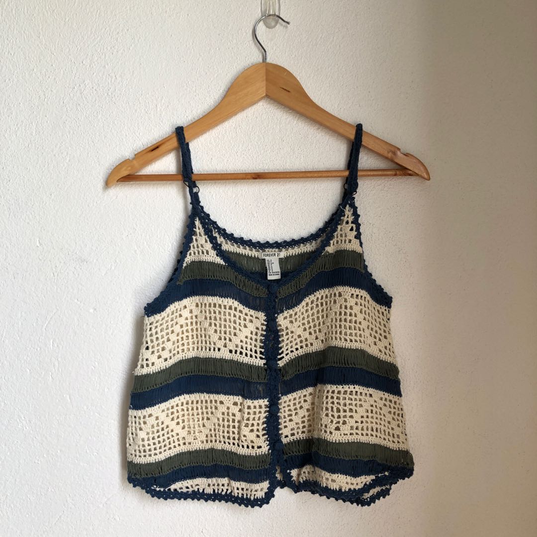 forever 21 crochet top