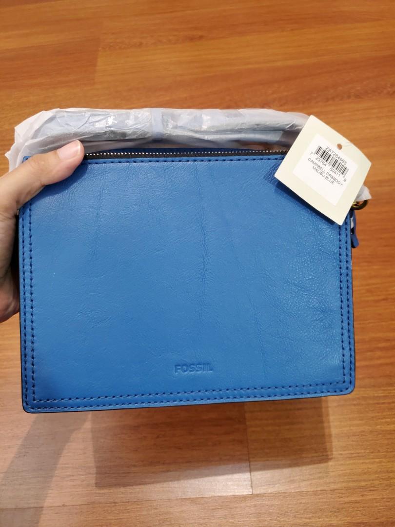 Fossil campbell crossbody blue deals