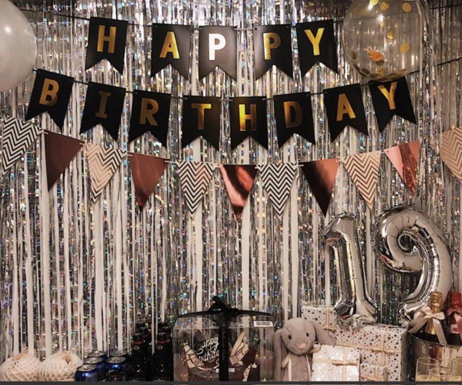 Free Delivery Birthday Balloon Birthday Decoration Set Surprise Hbd Balloons Ins Korea Birthday Decoration Party Ideas Anniversary Gif Birthday Party Ideas Diy Birthday Hobbies Toys Stationery Craft Occasions Party