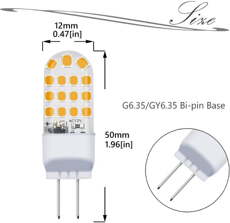 G6 35 Gy6 35 Led Light Bulb Ac Dc 12v 3 5w 35w Halogen Bulb Equivalent G6 35 Bi Pin Base Jc Type Led Replacement Bulb For Accent Display Landscape Lighting Warm White 3000k 5 Pack Furniture Home Living