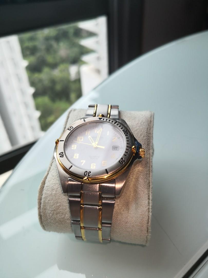 GENTS SEKONDA QUARTZ 5ATM STAINLESS STEEL BRACELET WATCH