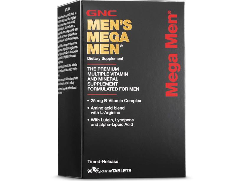 GNC Men's Mega Men, Health u0026 Nutrition, Health Supplements, Vitamins u0026  Supplements on Carousell
