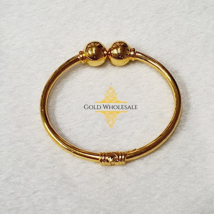Gold Bangle (916 High Polished Golf), Luxury, Accessories, Others on