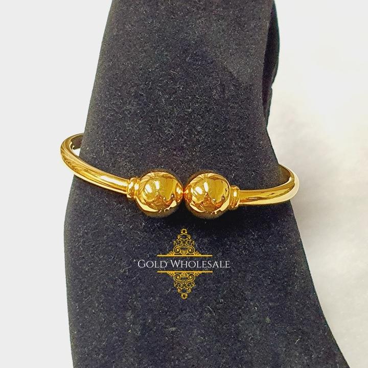 Gold Bangle (916 High Polished Golf), Luxury, Accessories, Others on