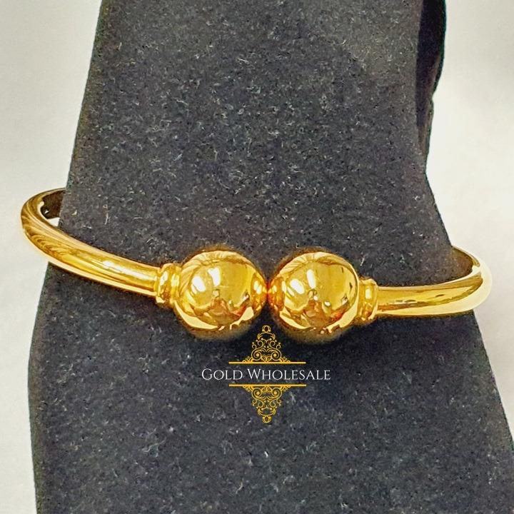 Gold Bangle (916 High Polished Golf), Luxury, Accessories, Others on