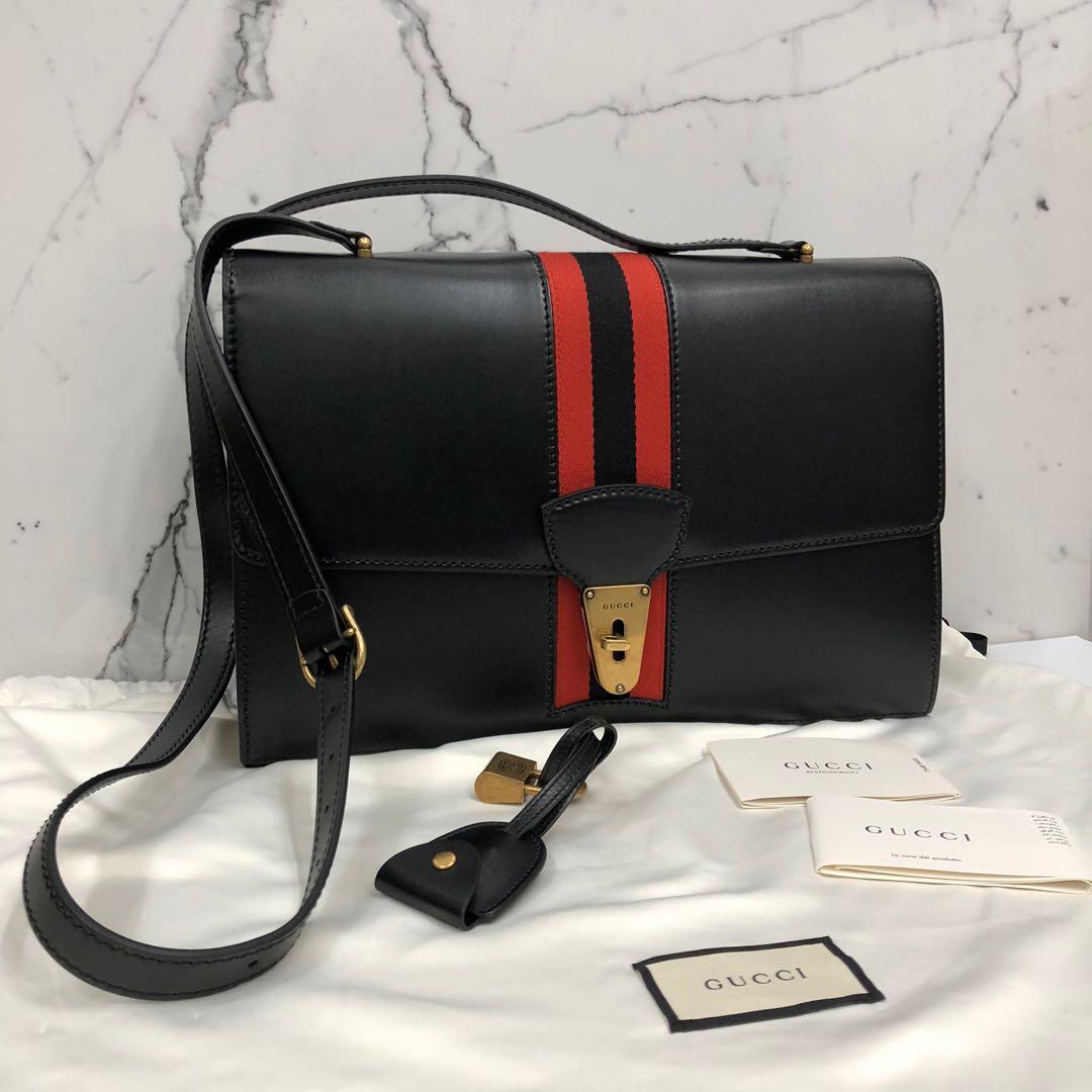 Gucci shelly line messenger bag deals