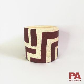 Hand Painted Clay Pots (4 x 4.5 inches)