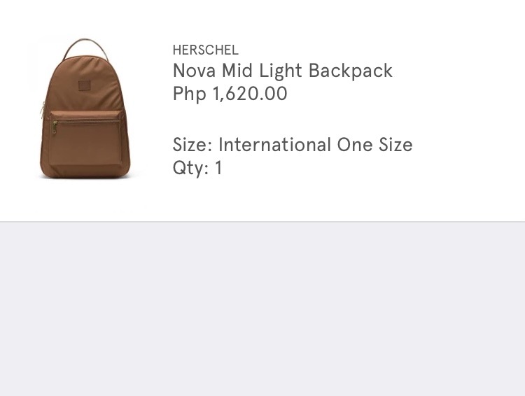 Herschel Nova Mid Light Backpack Women s Fashion Bags Wallets Backpacks on Carousell
