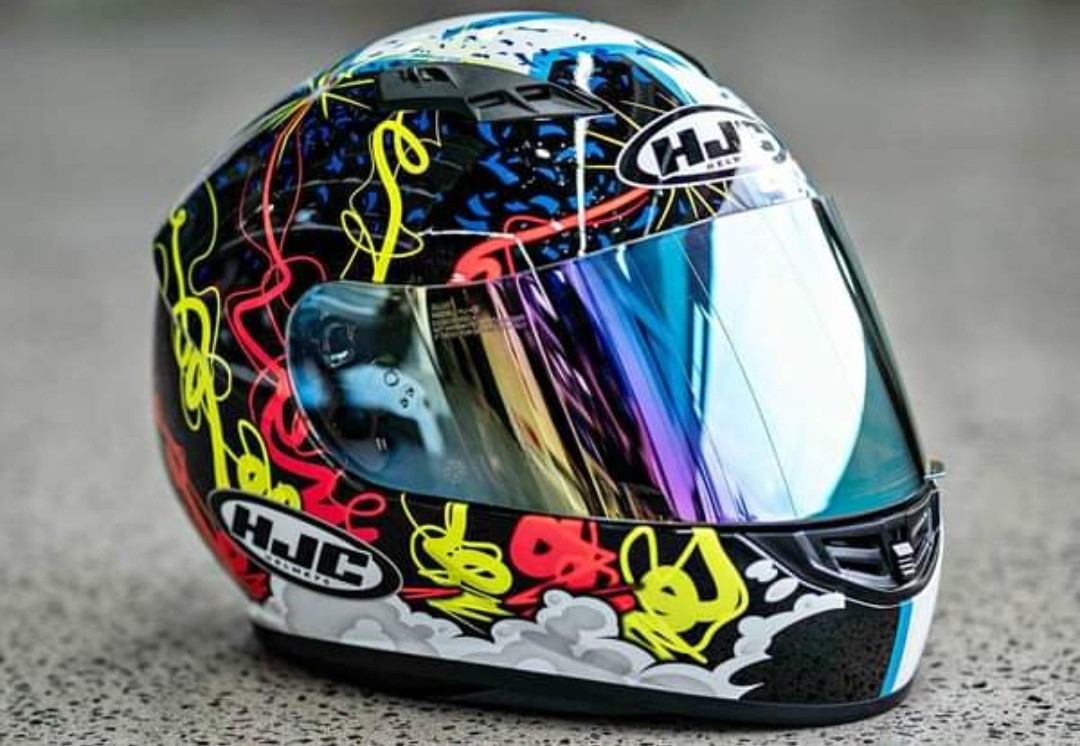 HJC CS-15 JORGE NAVARRO, Motorbikes, Motorbike Parts  Accessories, Helmets  and other Riding Gears on Carousell