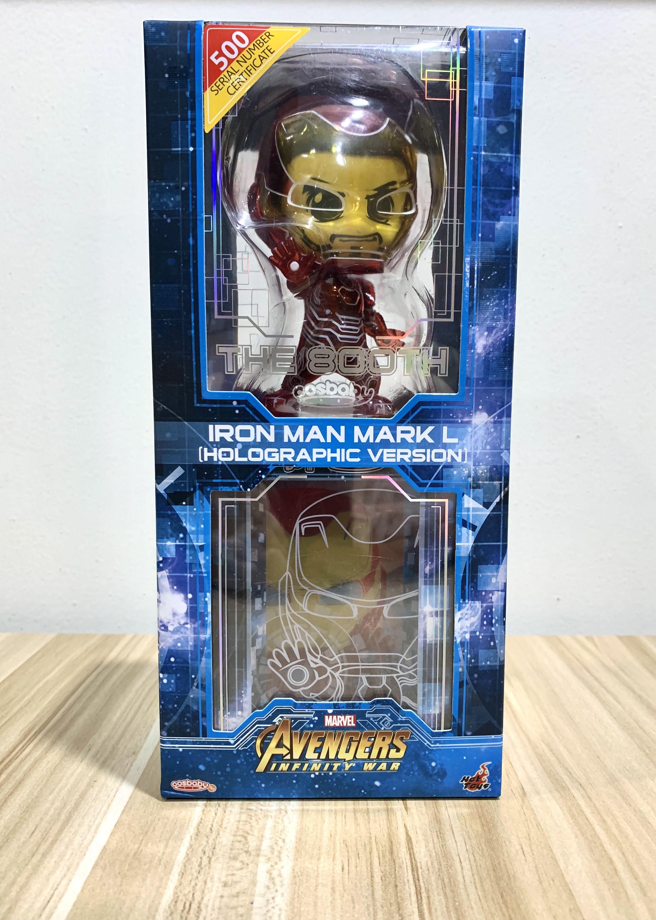 Hot Toys Iron Man cosbaby Mark L Holographic Version COSB800 MISB Hobbies Toys Toys Games on Carousell