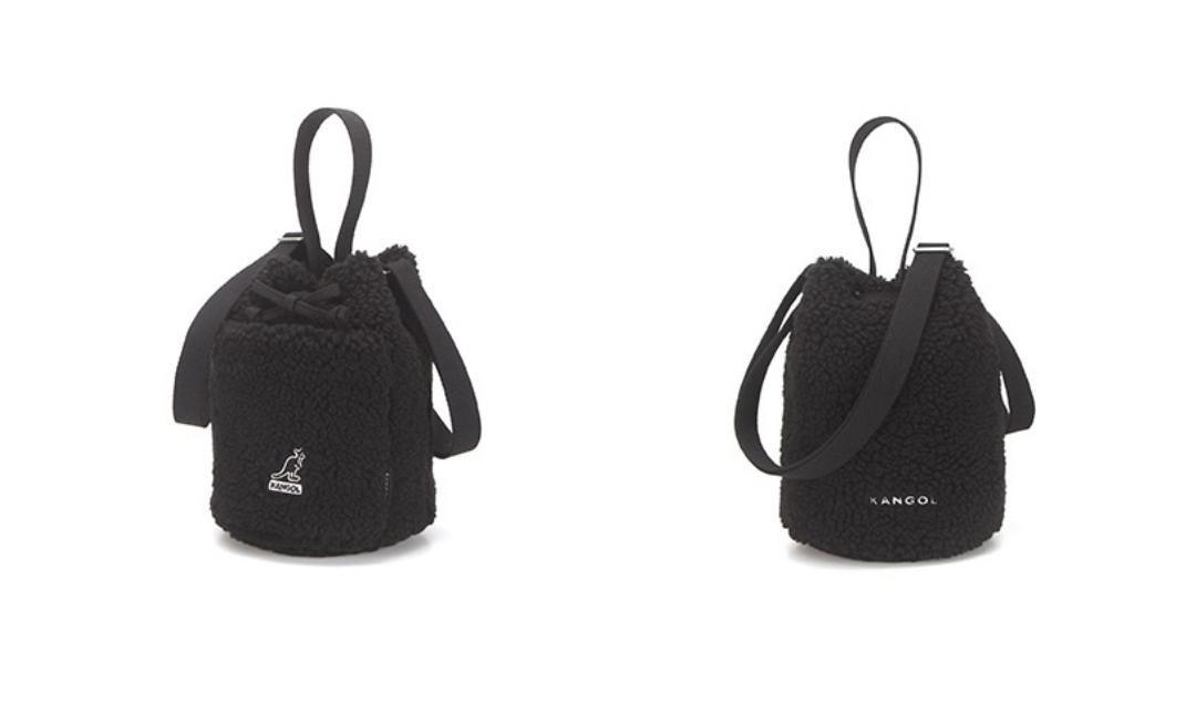 韓國🇰🇷直送-Kangol Poodle bucket bag（羔毛）, 女裝, 手袋及銀包