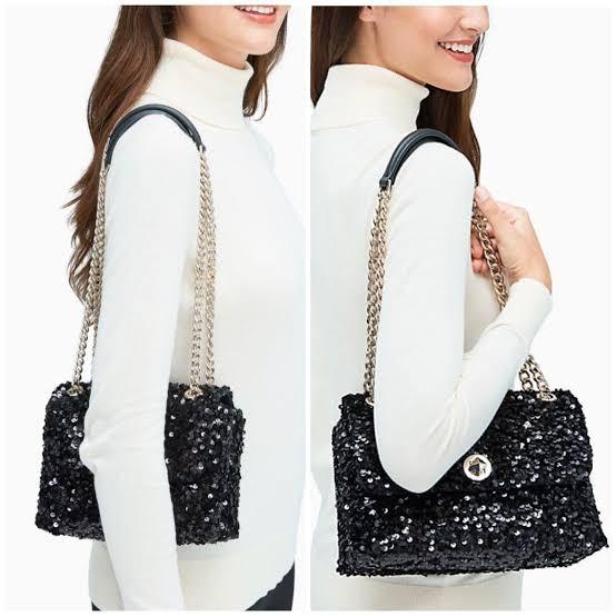 Kate spade natalia medium sequin flap, Women's Fashion, Bags u0026 Wallets,  Cross-body Bags on Carousell