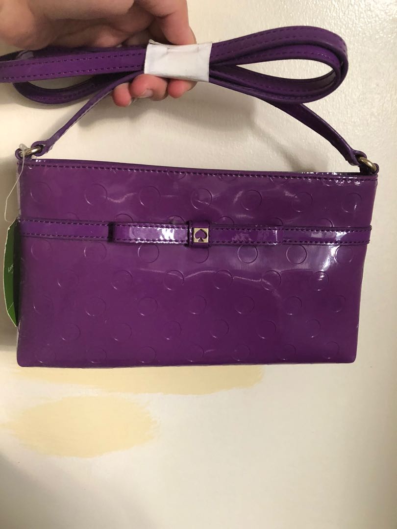 kate spade purple sling bag