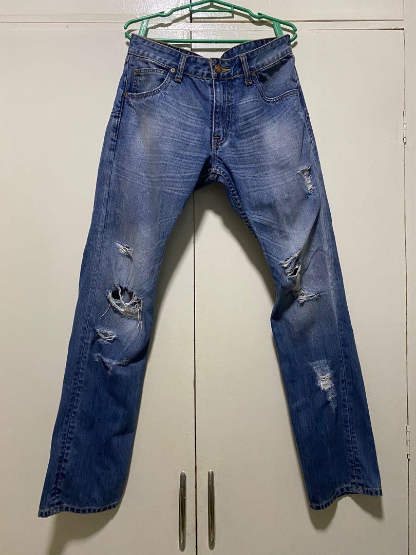 Lee ripped jeans womens