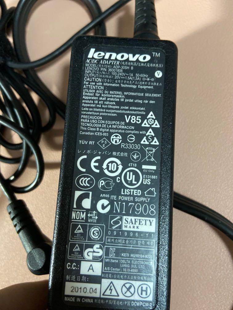 Lenovo laptop charger (Category: Laptops & Notebooks) located in Pasig City. Submitted by chuchayukay (Listing ID 1062922787, Image 2). Description: .