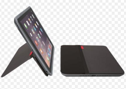Logitech Any Angle Protective Case with Any-Angle Stand for iPad Air 2 (Category: Cases & Sleeves) located in Marikina City. Submitted by skowshop (Listing ID 1062978334, Image 1). Description: It easily adjusts and holds iPad mini at any viewing angle within a 50-degree range. Precision engineered to protect both the front and back of iPad. It is made of rugged, water-repellant materials that protect iPad from accidental bumps, scratches and spi