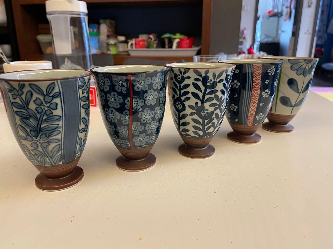 日本有田燒清秀窯陶瓷杯一套五個MADE IN JAPAN, 傢俬＆家居, 廚具和餐具, 茶具配件- Carousell