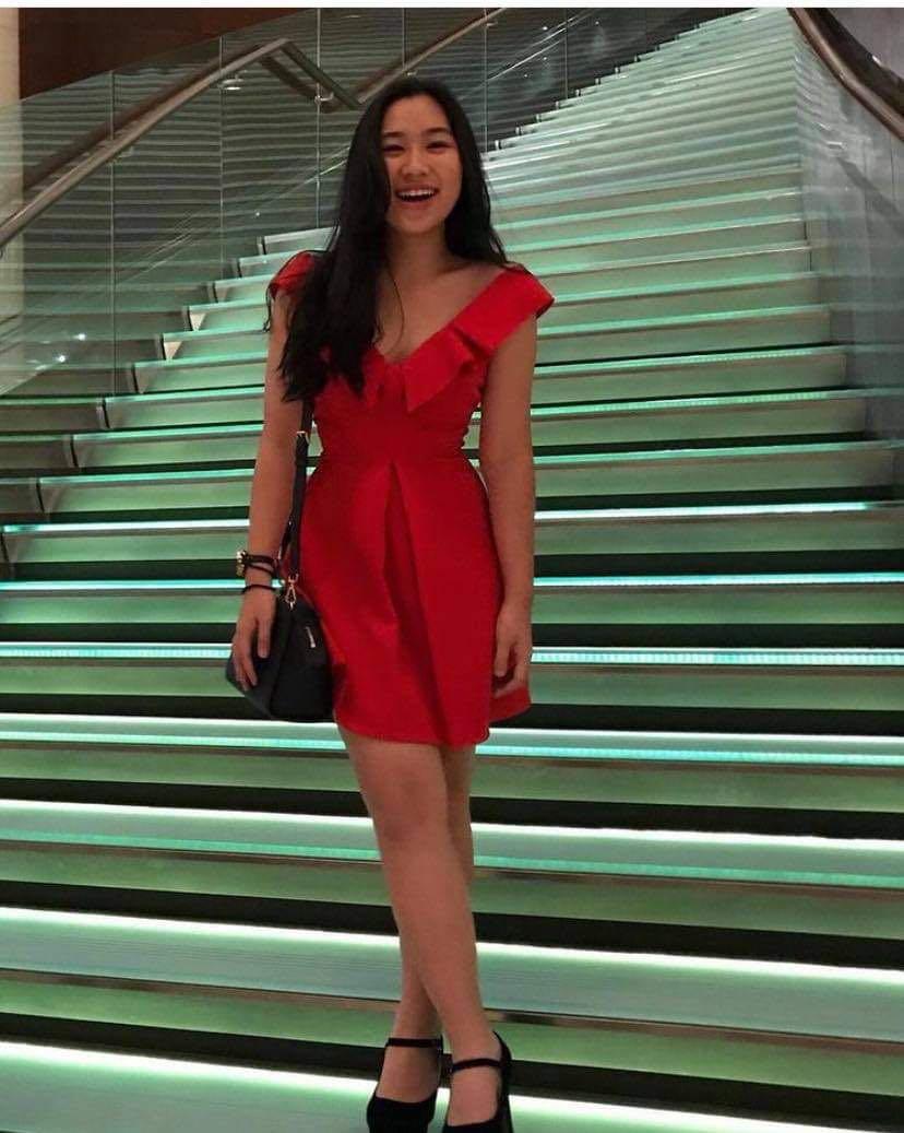 Miss selfridge red dress top