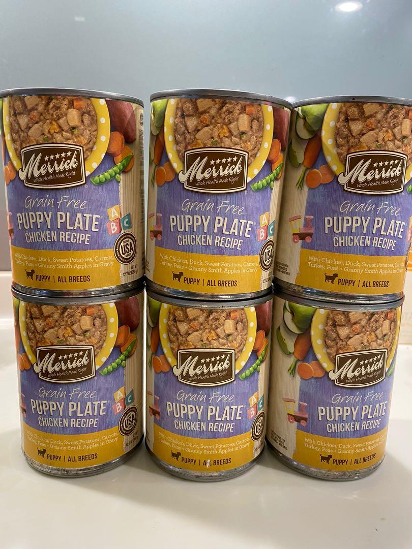 NEW 40 off Merrick Puppy Plate can dog food Pet Supplies Pet