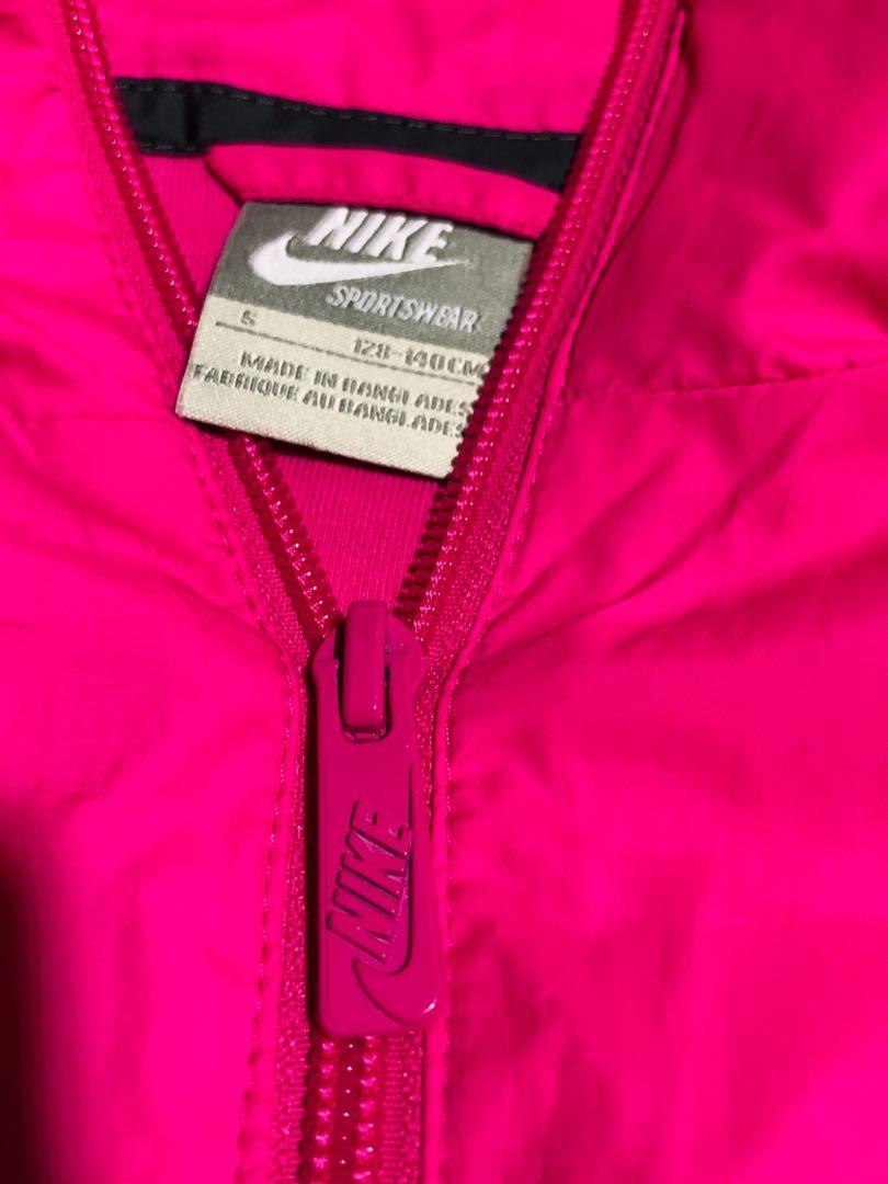 neon pink nike jacket