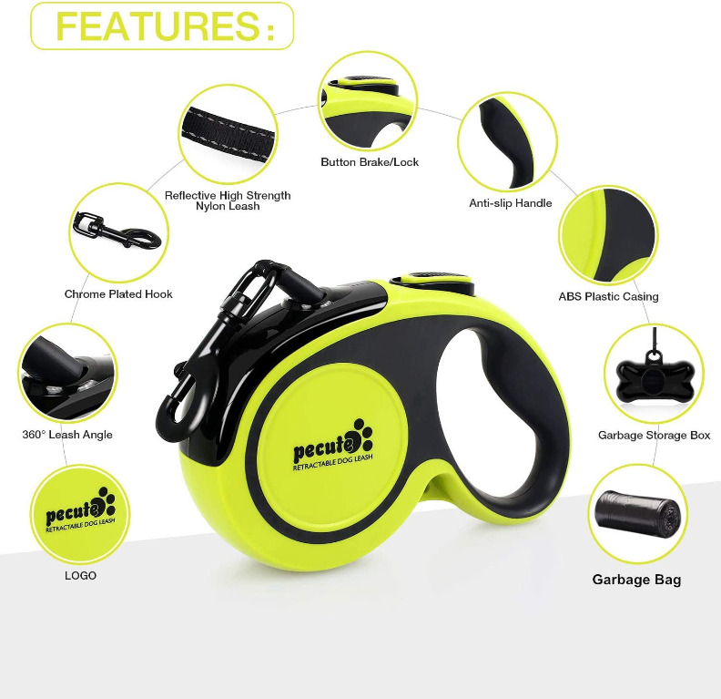 Pecute retractable dog lead clearance