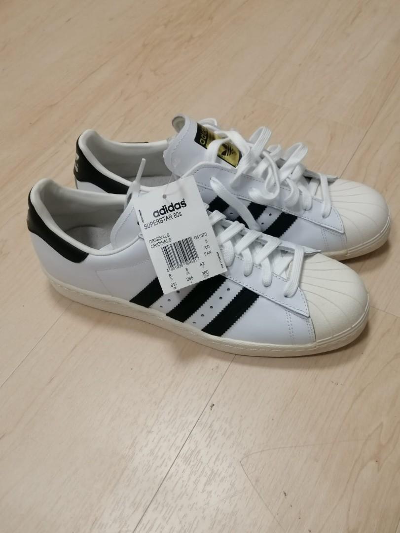 Originals Adidas Superstar 80's G61070 Size Eur42, 男裝, 波鞋- Carousell