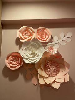 Paper Flowers (pink white theme)
