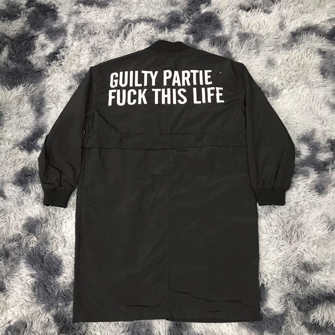 Parka Guilty Parties ,Fuck This Life, Men's Fashion, Coats, Jackets and  Outerwear on Carousell