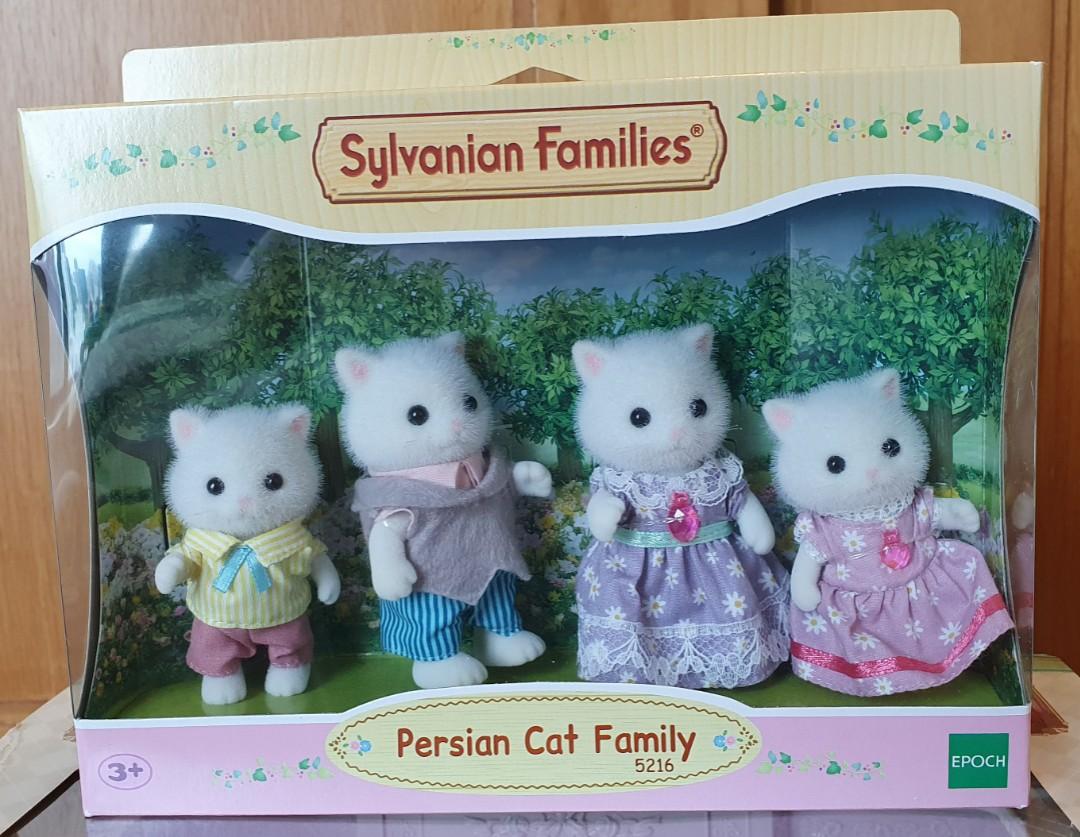 Persian Cat Family Sylvanian Families Doll Figurine