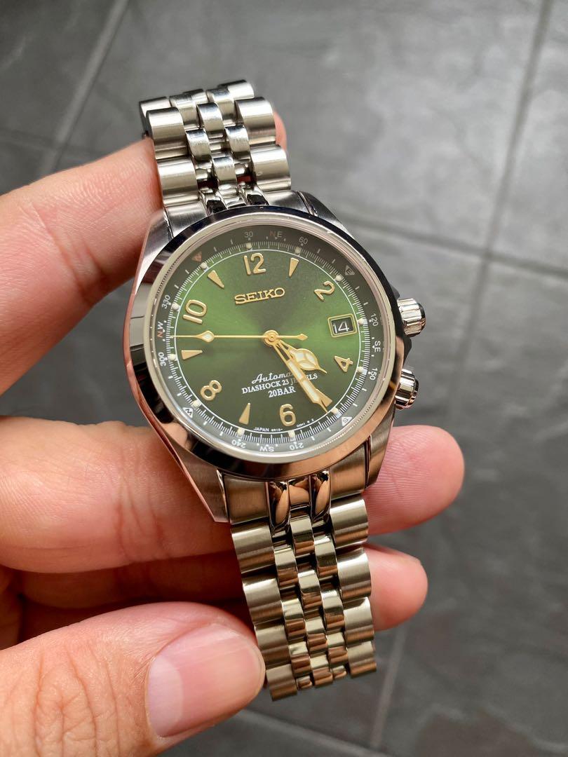 Seiko Alpinist SARB017 Strapcode Jubilee, Luxury, Watches on Carousell
