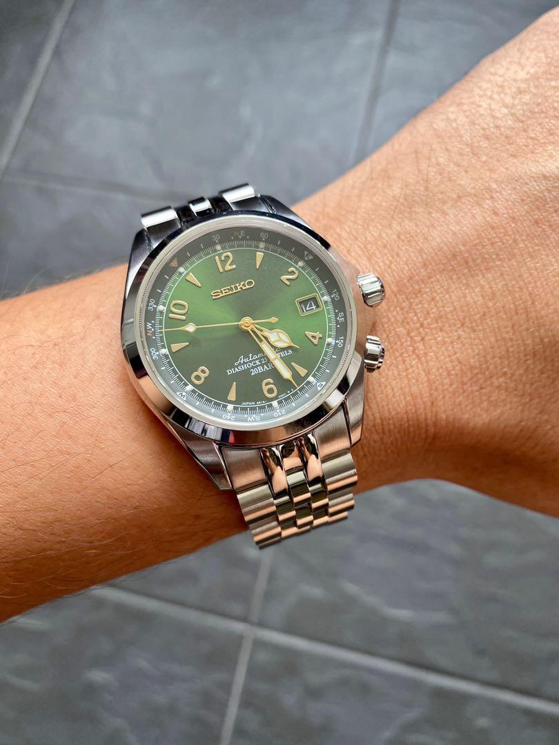 Seiko Alpinist SARB017 Strapcode Jubilee, Luxury, Watches on Carousell