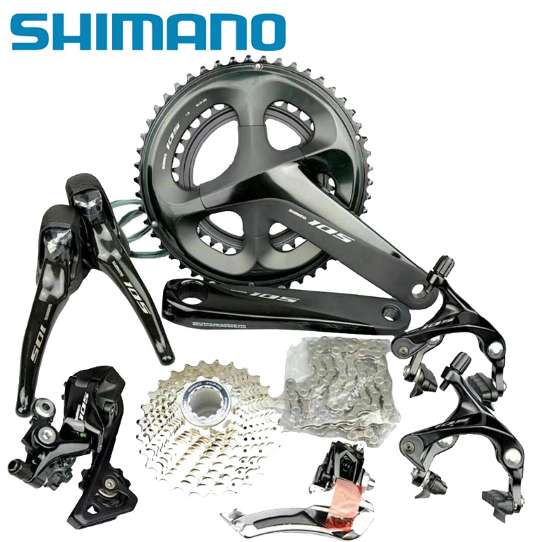Groupe Shimano 105 R7000 – Freins Sur Jante (rim), 11 Vitesses, Quasi Neuf