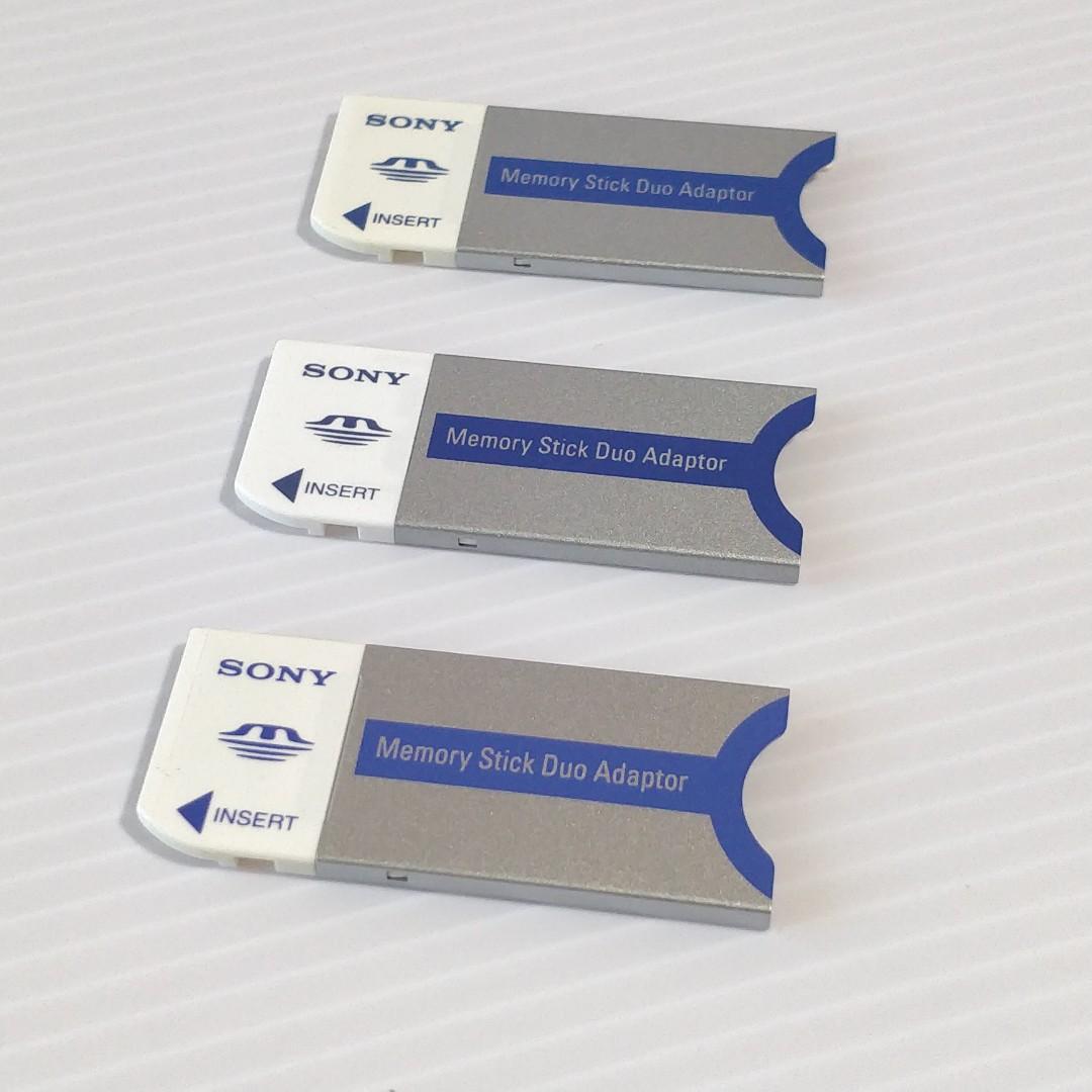 SONY memory stick duo adaptor, 電腦＆科技, 電腦周邊及配件, 電腦線、轉接線及轉換器 Carousell