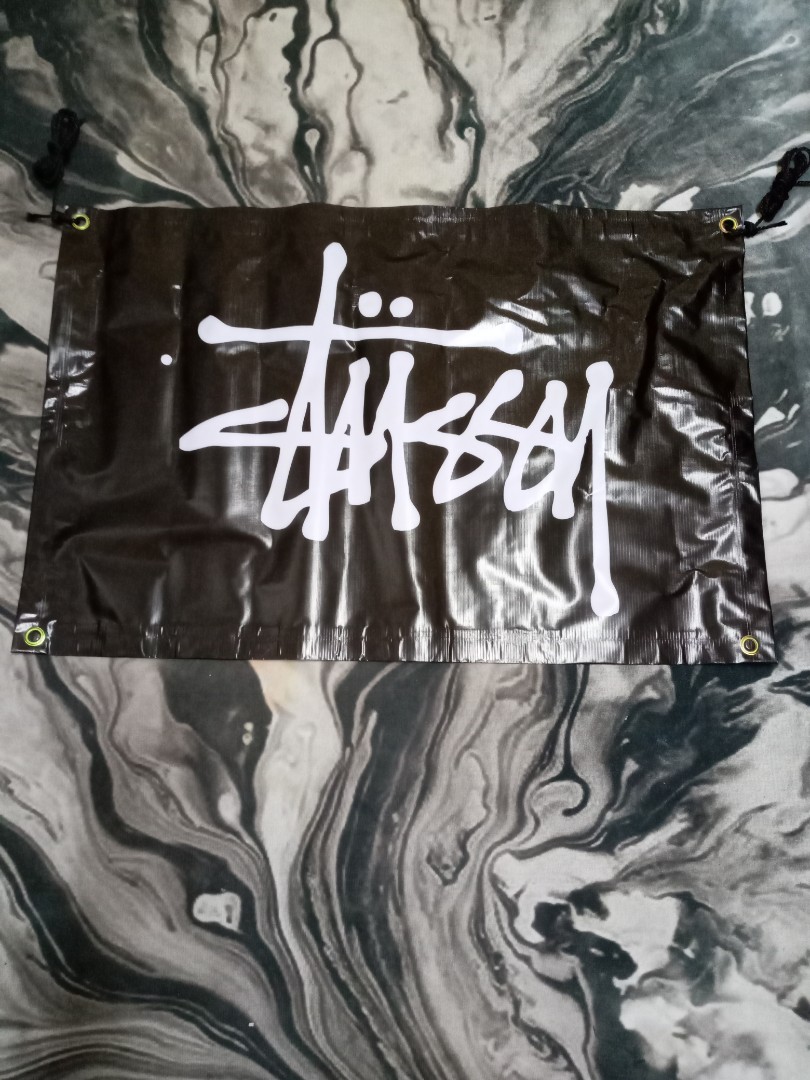 Stussy Banner, Furniture & Home Living, Home Decor, Wall Decor on Carousell