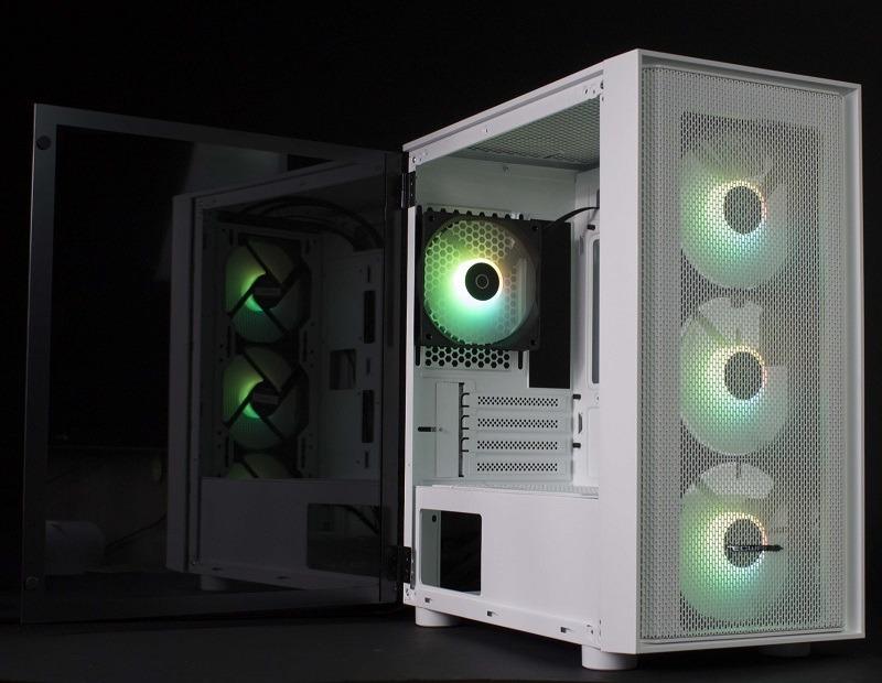 Tecware Nexus Air M mATX Tempered Glass Case with 4 x ORBIS ARGB FANS ...