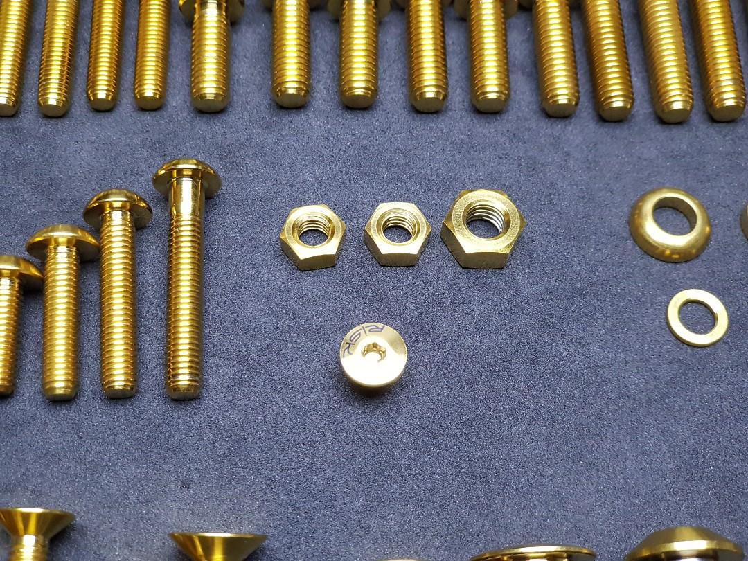 Titanium Bolt Gold Series Titanium Screw, Sports Equipment, Bicycles