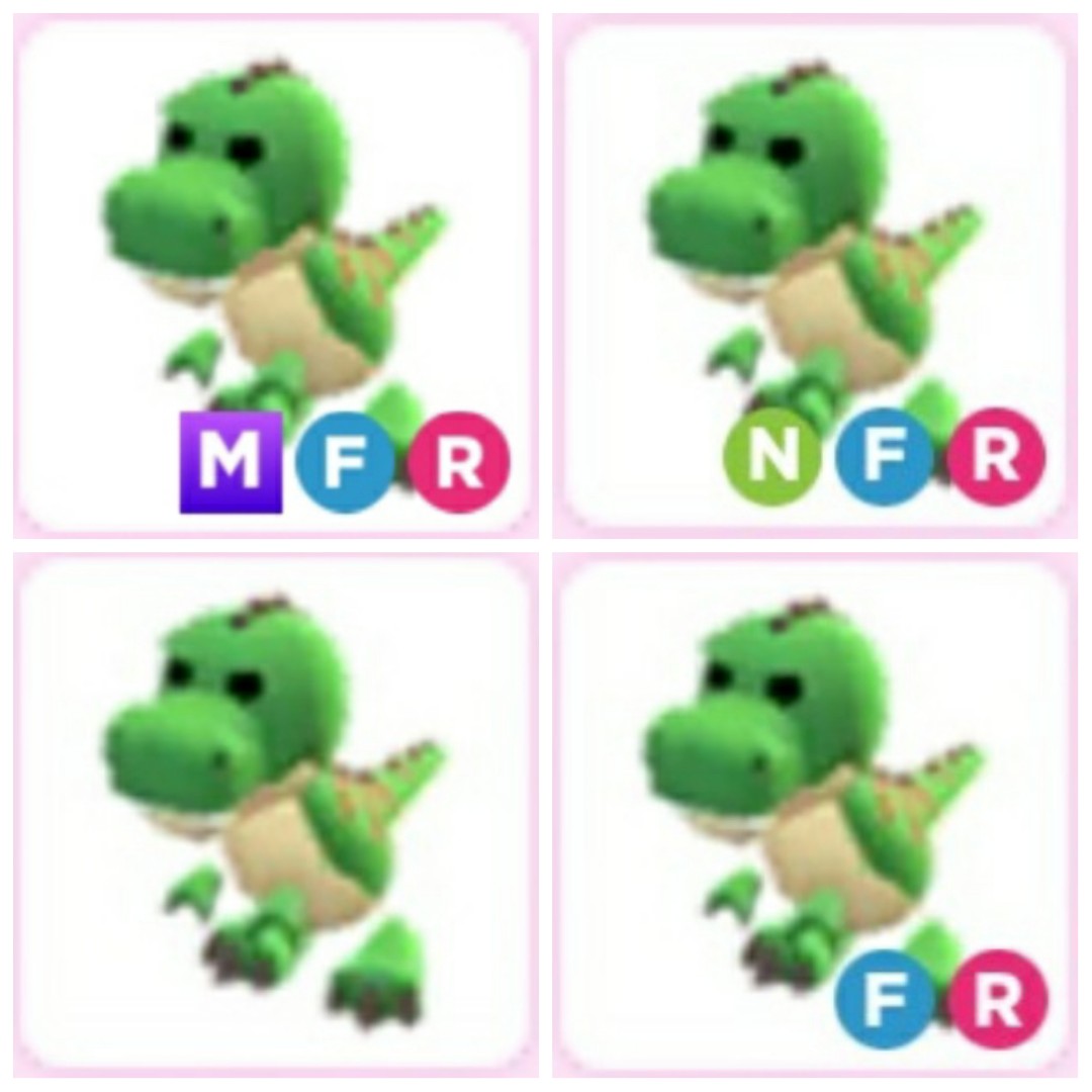 TRex Normal Neon Mega fr Adopt me pet Roblox, Video Gaming, Gaming