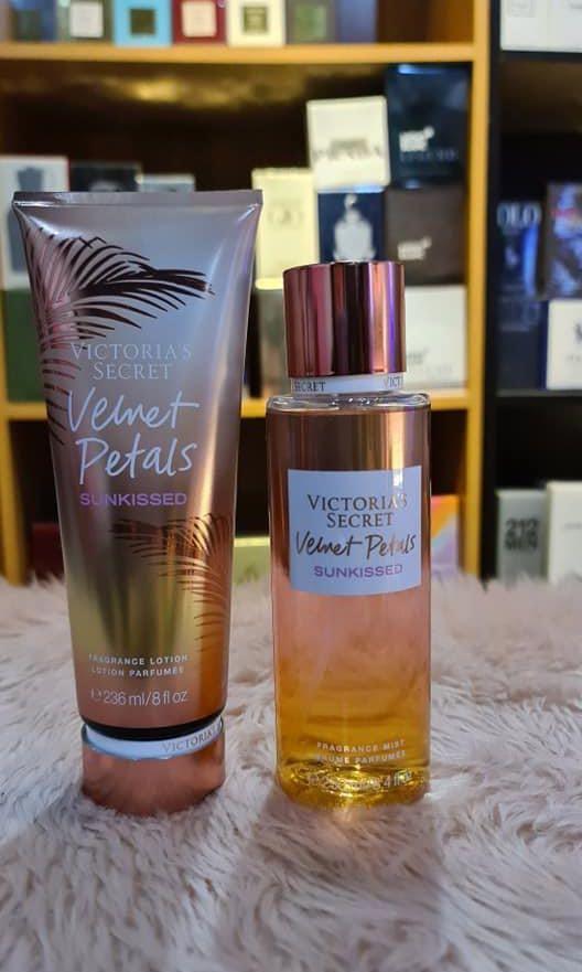 Victoria Secret Velvet Petals Sunkissed Set