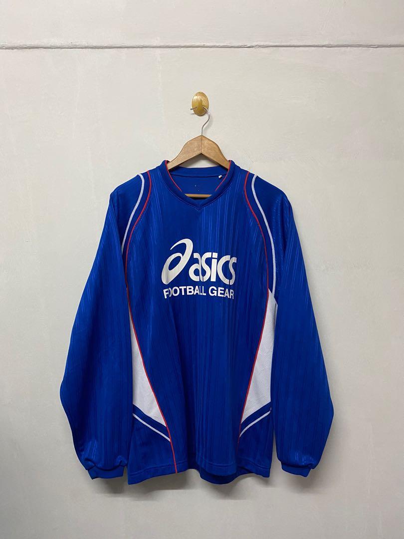 Vintage ASICS Long Sleeve Football Jersey, Men's Fashion, Tops & Sets