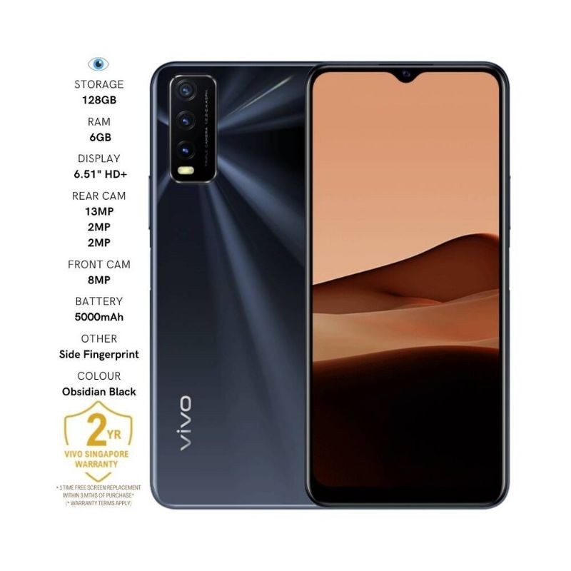 Vivo New Launch Y20s 6gb 128gb 2 Years Official Warranty Mobile Phones Tablets Android Phones Others On Carousell