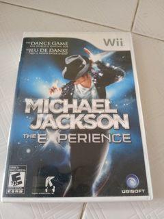 Wii Michael jackson The Experience Dance game.