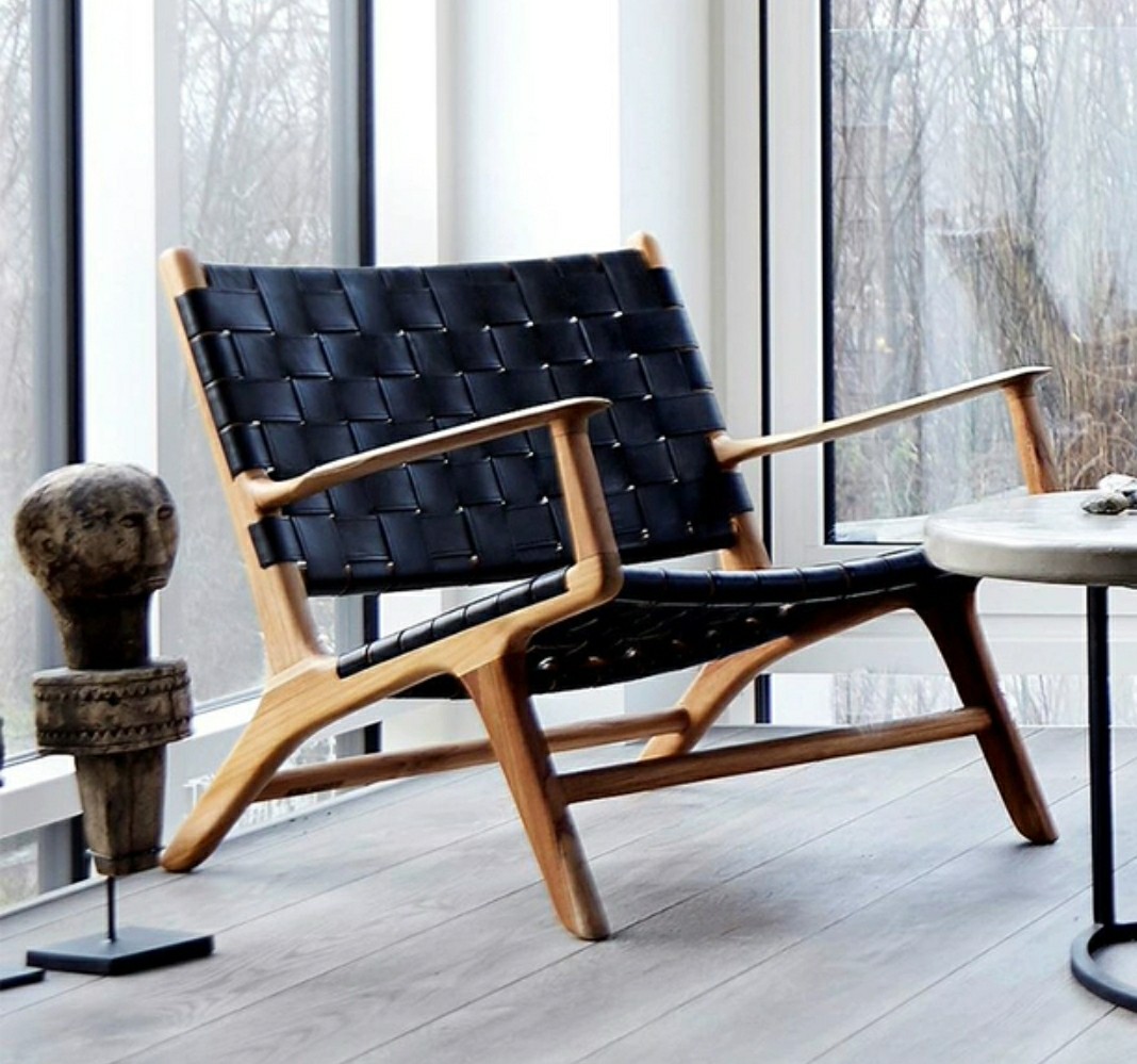 Woven leather armchair lounge chair V 1.0 Furniture Home