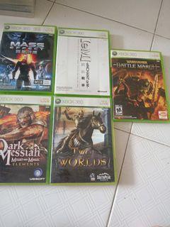 Xbox 360 Games (2 For-$15) Two Worlds,Dark Messiah might and magic elements,Mass Effect,Em-enchant arm &Warhammer Battle March