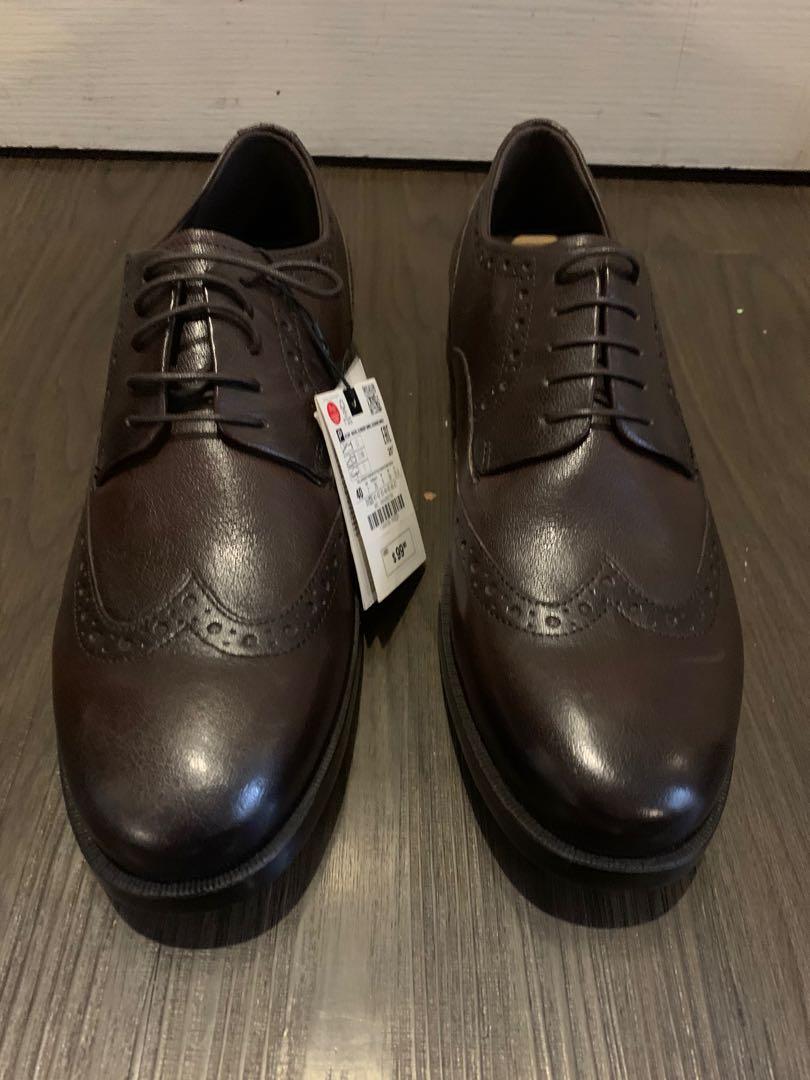 Zara hotsell brogue shoes