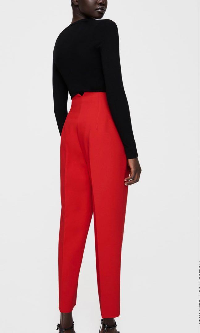 zara floral bodysuit floral bodysuit red pants red trousers missy  empire red pants rebellious fashion red   Stylish summer outfits Red  pants outfit Fashion