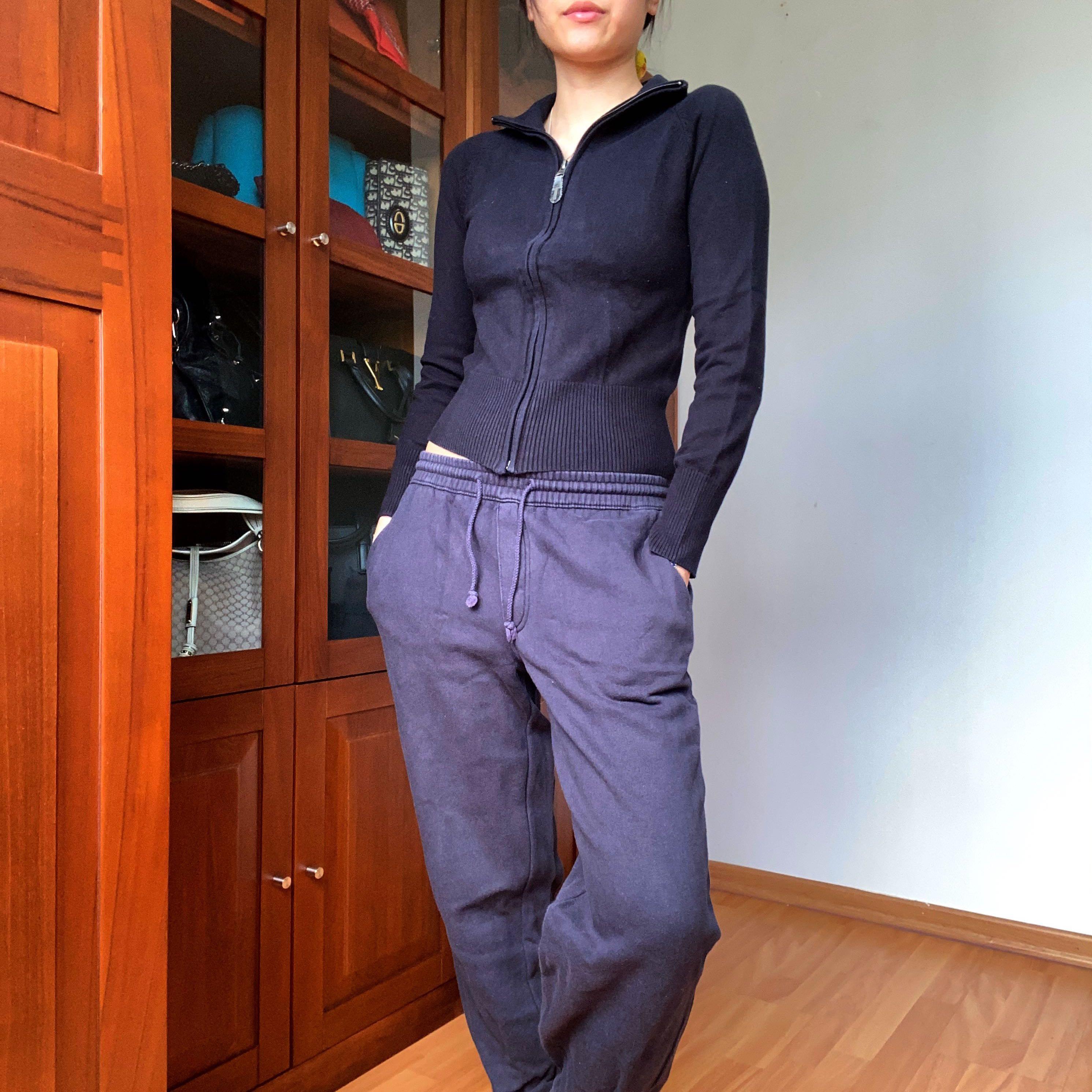 Zara purple sweatpants clearance