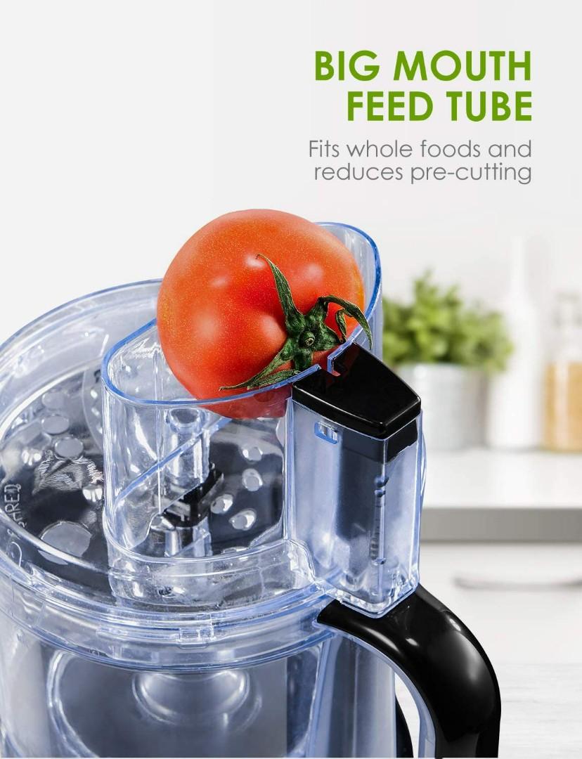 2151) Food Processor, DECEN Compact Food Processor, Multifunctional 2L